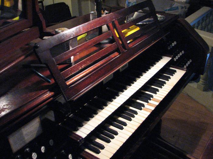 Clavier du deuxième orgue